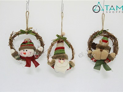 Vòng treo cửa Giáng sinh Vintage số 32